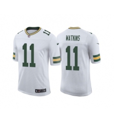 Men's Green Bay Packers #11 Sammy Watkins White Stitched Football Jersey