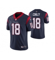 Men's Houston Texans #18 Chris Conley Navy Vapor Untouchable Limited Stitched Jersey