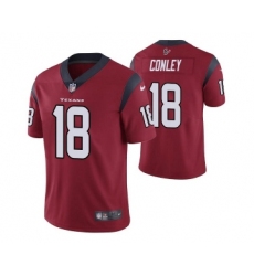 Men's Houston Texans #18 Chris Conley Red Vapor Untouchable Limited Stitched Jersey
