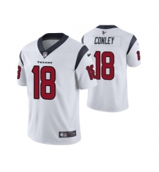 Men's Houston Texans #18 Chris Conley White Vapor Untouchable Limited Stitched Jersey