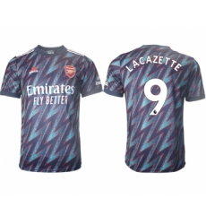 Men 2021-2022 Club Arsenal Second away aaa version blue 9 Soccer Jersey