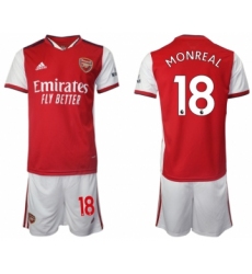 Men 2021-2022 Club Arsenal home red 18 Soccer Jersey