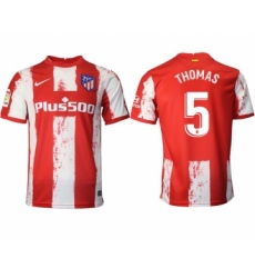 Men 2021-2022 Club Atletico Madrid home aaa version red 5 Nike Soccer Jersey
