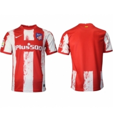 Men 2021-2022 Club Atletico Madrid home aaa version red blank Nike Soccer Jersey