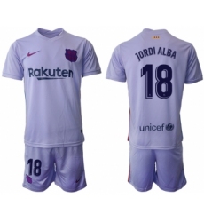 Men 2021-2022 Club Barcelona away purple 18 Soccer Jersey