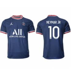 Men 2021-2022 Club Paris St German home aaa version blue 10 Soccer Jersey