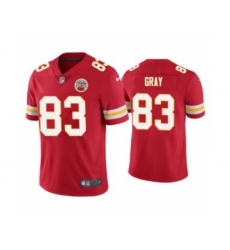 Men's Kansas City Chiefs #83 Noah Gray Red Limited Stitched NFL Jersey