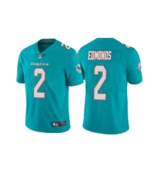 Men's Miami Dolphins #2 Chase Edmonds Aqua Vapor Untouchable Limited Stitched Football Jersey