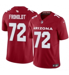Men's Arizona Cardinals #72 Hjalte Froholdt Red 2025 F.U.S.E. Vapor Untouchable Limited Football Stitched Jersey