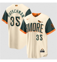 Men's Baltimore Orioles #35 Adley Rutschman Natural 2026 City Connect Stadium Stitched Baseball Jersey