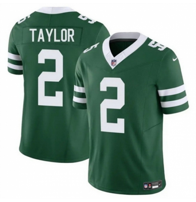 Men's New York Jets #2 Tyrod Taylor Green 2024 F U S E Vapor Untouchable Limited Stitched Jersey