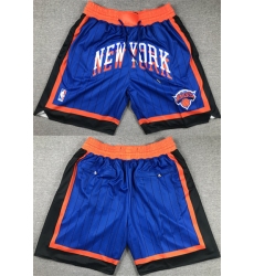 Men's New York Knicks Royal City Edition Shorts (Run Small)