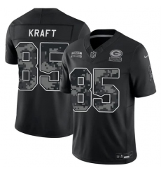 Men's Green Bay Packers #85 Tucker Kraft Black 2026 F.U.S.E. Salute to Service Limited Football Stitched Jersey