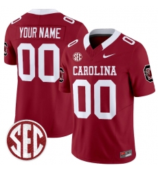Men's South Carolina Fighting Gamecocks Custom Garnet F.U.S.E. Stitched Jersey