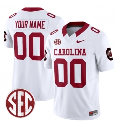 Men's South Carolina Fighting Gamecocks Custom White F.U.S.E. Stitched Jersey