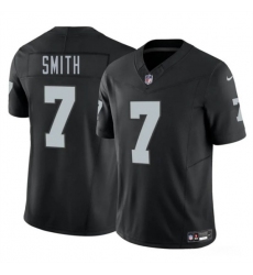 Men's Las Vegas Raiders #7 Geno Smith Black 2025 F.U.S.E. Vapor Football Stitched Jersey