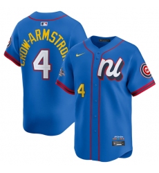 Men's National League #4 Pete Crow-Armstrong Blue 2025 All-Star Edition Limited Stitched Baseball Jersey
