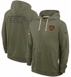 Men's Washington Commanders Olive 2025 Salute to Service Pullover Hoodie