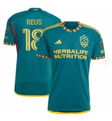 Mens LA Galaxy Marco Reus adidas Green 2024 LA Kit Authentic Player Jersey