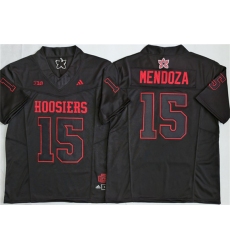 Men's Indiana Hoosiers #15 Fernando Mendoza Black F.U.S.E. Stitched Jersey