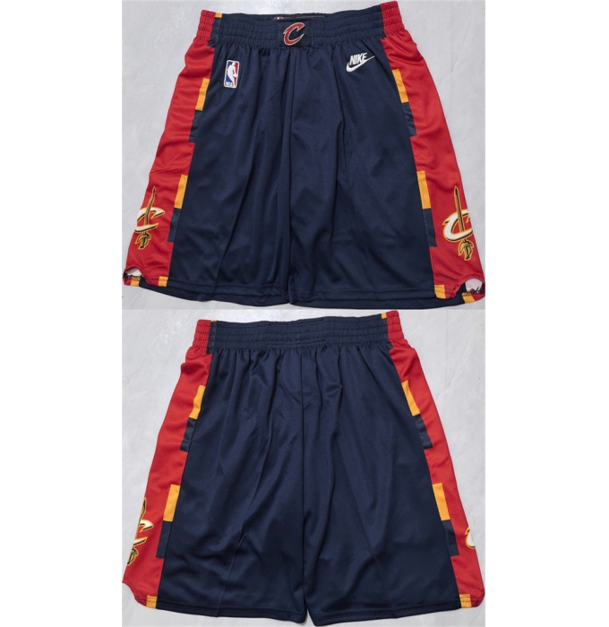 Men's Cleveland Cavaliers Navy Shorts(Run Small)