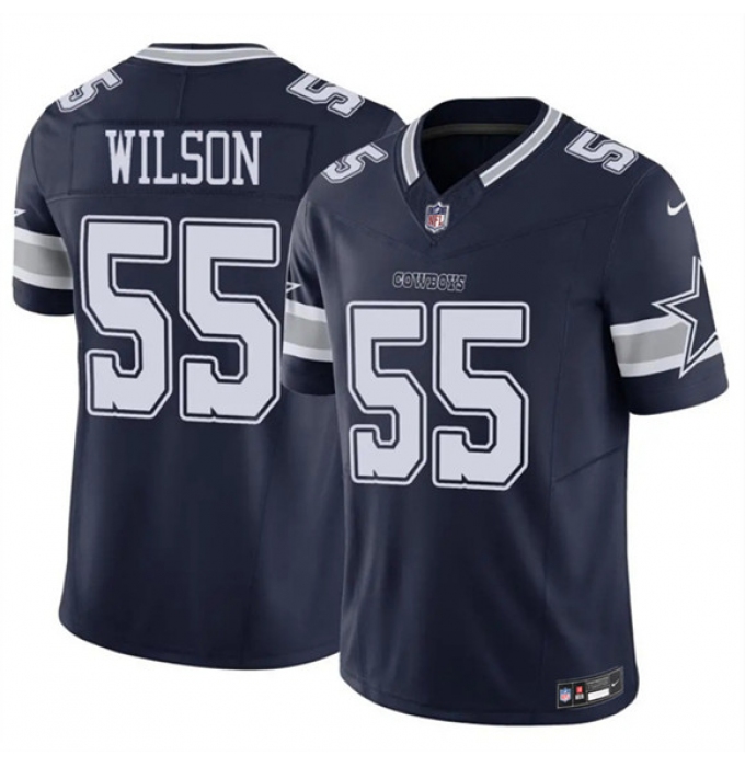 Men's Dallas Cowboys #55 Logan Wilson Navy 2025 F.U.S.E Vapor Untouchable Limited Football Stitched Jersey