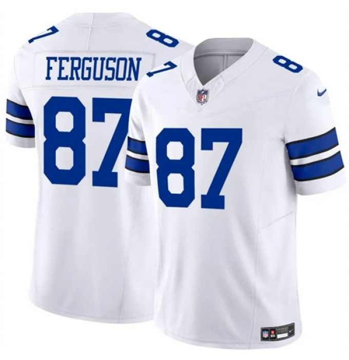 Men's Dallas Cowboys #87 Jake Ferguson White 2025 F.U.S.E Vapor Untouchable Limited Football Stitched Jersey