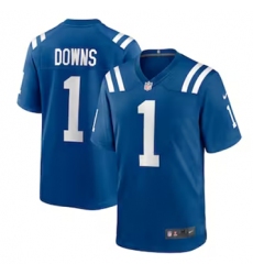 Men's Indianapolis Colts #1 Josh Downs Nike Royal Team Limited Jersey