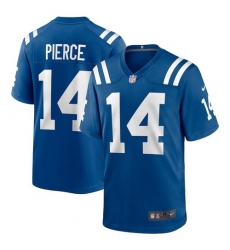 Men's Indianapolis Colts #14 Alec Pierce Nike Royal 2026 Official NFL Game Jersey