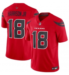 Men's Houston Texans #18 Marvin Harrison Jr Red 2024 Alternate Vapor F.U.S.E. Limited Football Stitched Jersey