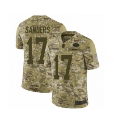 Men's San Francisco 49ers #17 Emmanuel Sanders Limited Camo 2018 Salute to Service Football Jersey