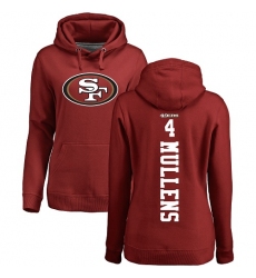 NFL Women's Nike San Francisco 49ers #4 Nick Mullens Red Backer Pullover Hoodie