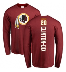 NFL Nike Washington Redskins #20 Ha Clinton-Dix Maroon Backer Long Sleeve T-Shirt