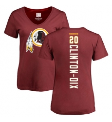NFL Women's Nike Washington Redskins #20 Ha Clinton-Dix Maroon Backer T-Shirt