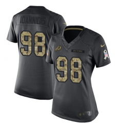 Women's Nike Washington Redskins #98 Matt Ioannidis Limited Gold Rush Vapor Untouchable NFL Jersey