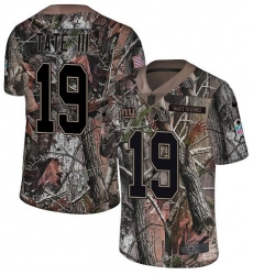 Nike New York Giants #19 Golden Tate Camo Men's Stitched NFL Limited Rush Realtree Jersey