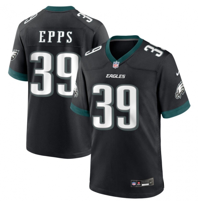 Men's Philadelphia Eagles #39 Marcus Epps Black 2025 Vapor Untouchable Limited Stitched Football Jersey