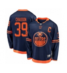 Men's Edmonton Oilers #39 Alex Chiasson Authentic Navy Blue Alternate Fanatics Branded Breakaway Hockey Jersey