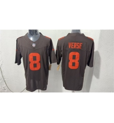 Men's Cleveland Browns #8 Jared Verse Brown 2026 Vapor Limited Football Stitched Jersey