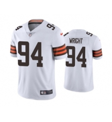 Men's Cleveland Browns #94 Alex Wright White Vapor Untouchable Limited Stitched Jersey