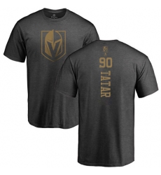 NHL Adidas Vegas Golden Knights #90 Tomas Tatar Charcoal One Color Backer T-Shirt
