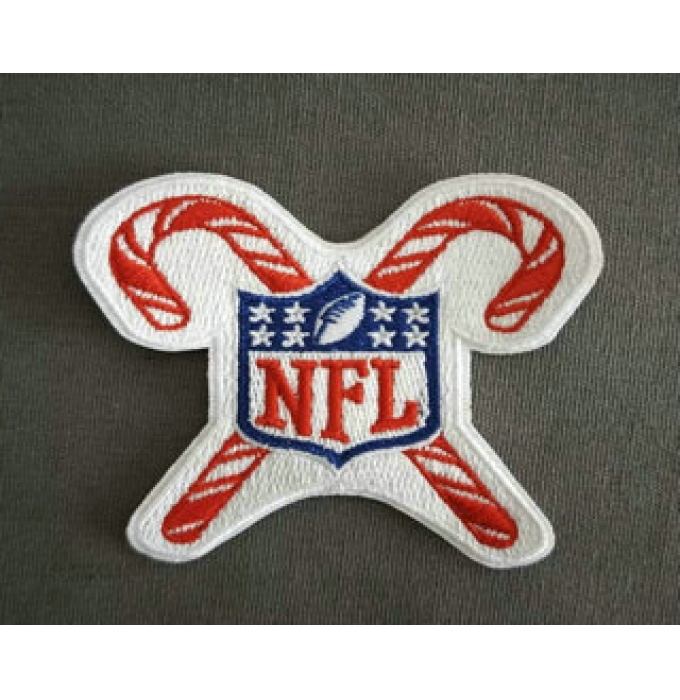 Christmas NFL Candy Cane Patch