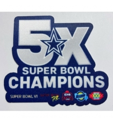 Cowboys 5X Super Bowl Champions Patch Biaog