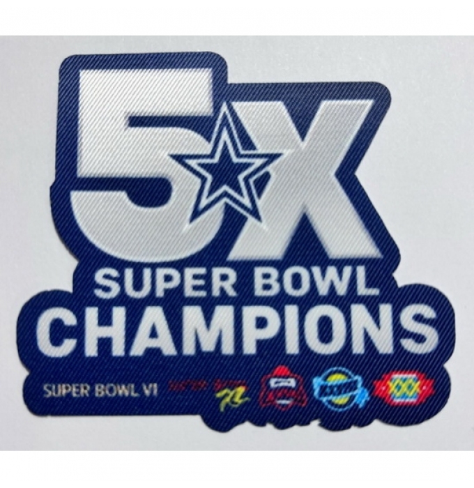 Cowboys 5X Super Bowl Champions Patch Biaog