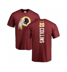 Football Washington Redskins #20 Landon Collins Maroon Backer T-Shirt