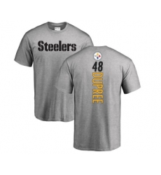 Football Pittsburgh Steelers #48 Bud Dupree Ash Backer T-Shirt