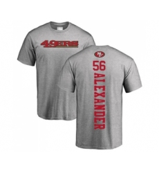 Football San Francisco 49ers #56 Kwon Alexander Black Name & Number Logo Long Sleeve T-Shirt