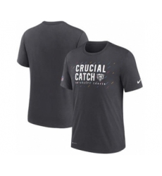 Men's Chicago Bears Charcoal 2021 Crucial Catch Performance T-Shirt