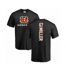 Football Cincinnati Bengals #67 John Miller Black Backer T-Shirt