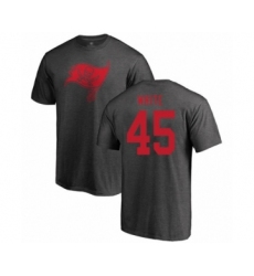 Football Tampa Bay Buccaneers #45 Devin White Red Name & Number Logo T-Shirt